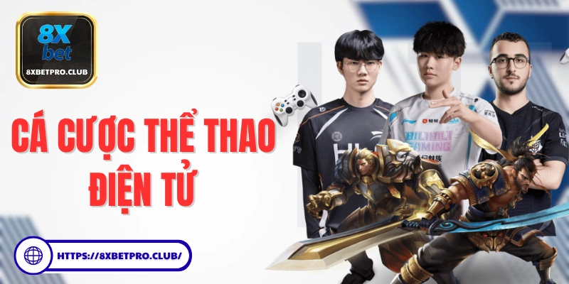 Hình ảnh cá cược thể thao điện tử 8xbet sôi động, thu hút giới trẻ Gen Z