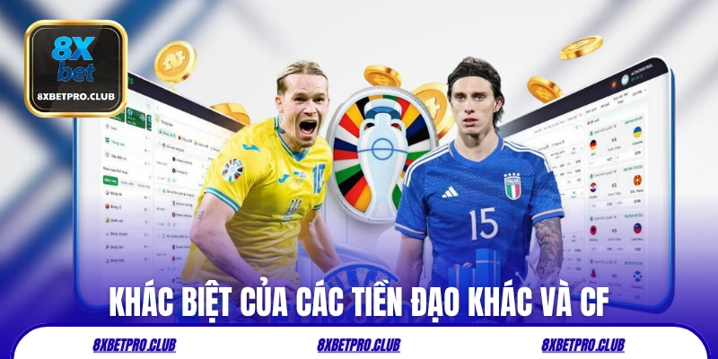 Khác biệt của các tiền đạo khác và CF trong bóng đá là gì